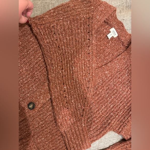 a.n.a Women's Rust Button-Up Cardigan - Picture 3 of 5